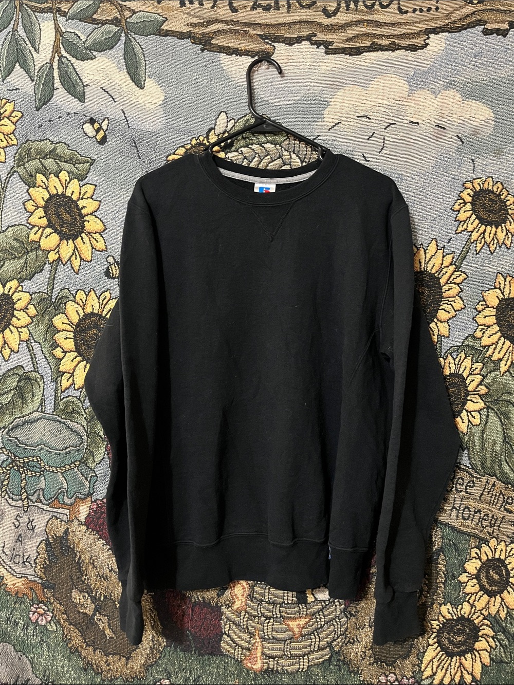 Russell Athletic Black Crewneck Sweatshirt